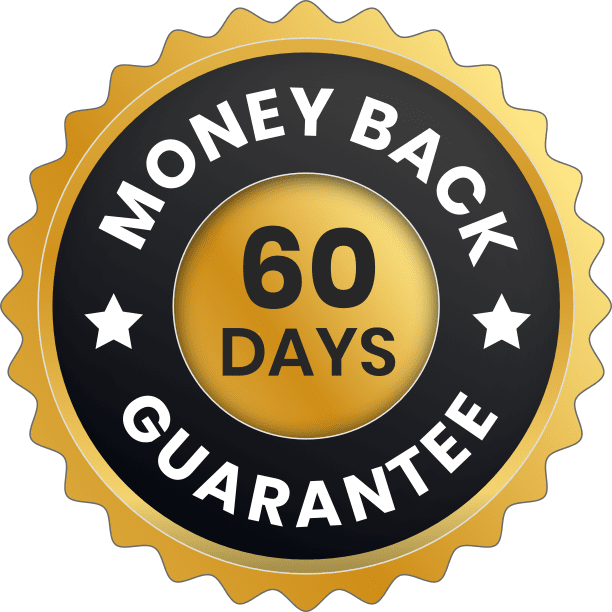 60-day money-back guarantee badge